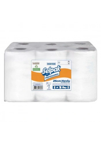 Selpak 25cm Hareketli Makine Havlusu (175 Metre - 6 lı Koli)