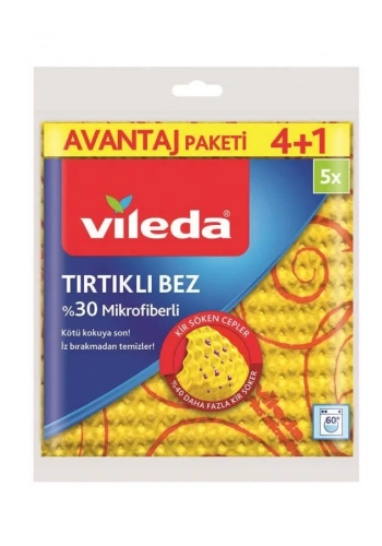 Vileda Sarı Temizlik Bezi (4 lü Avantajlı Paket)