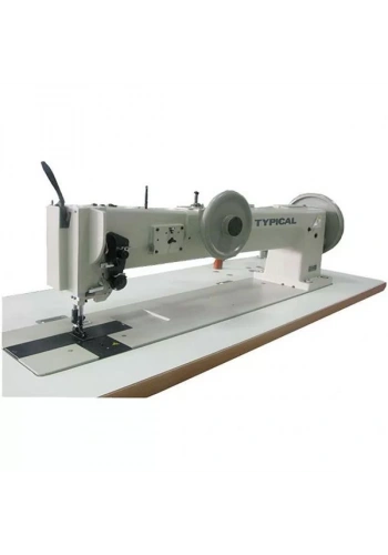 Typical TW1-8BL30-K Extra kalın materyal 76cm. çift papuç tek iğne