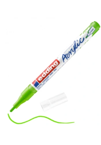 EDDİNG ED5300927 AKRİLİK MARKÖR İNCE UÇLU 1.0-2.0mm SARI-YEŞİL