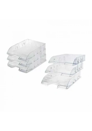 Mas 829 Mafsallı Hareketli Evrak Rafı (3 Katlı)