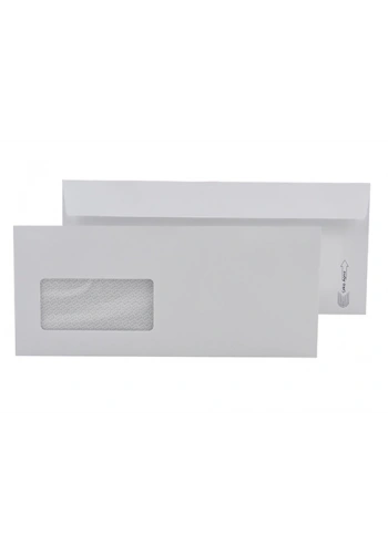 Diplomat Fatura Zarfı Pencereli Beyaz 110gr (50 li Paket)