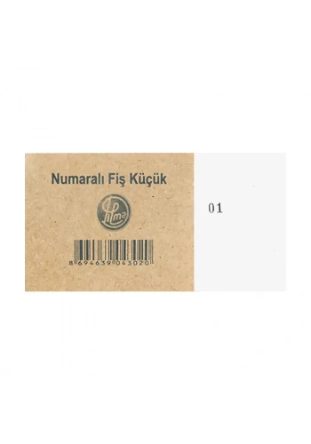 DİLMAN KÜÇÜK BOY NUMARALI FİŞ