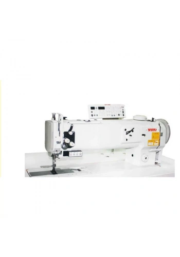 Yuki GC-1560-N-L-14-7 Çift Papuç Çift İğne Ayak Baskı Ayarlı İplik Kesmeli Büyük Mekik (36 cm) (12mm)