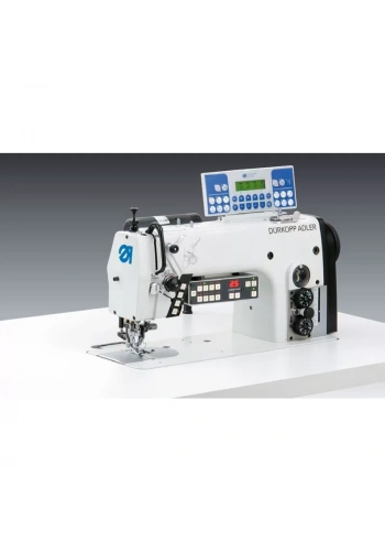 Dürkopp Adler Alt-Üst Transportlu Otomatik, Sürekli Çalışan Bıçak Sistemli, Tek İğne, Kilit-Dikiş Makinası