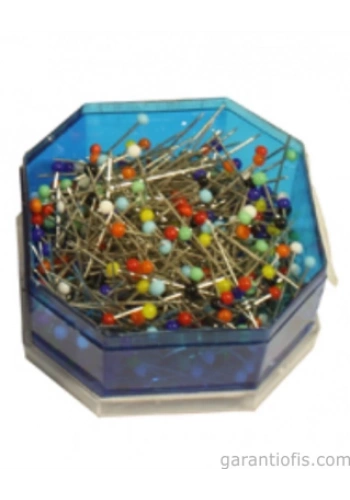 Saip No:32 Cam Başlı Çelik Toplu İğne (50 gr Kutu)