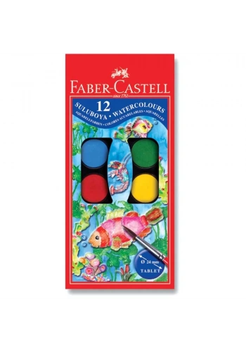 Faber Castell Suluboya 12 Renk Küçük Boy