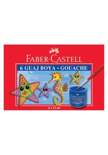 Faber Castell 6 Renk Guaj Boya