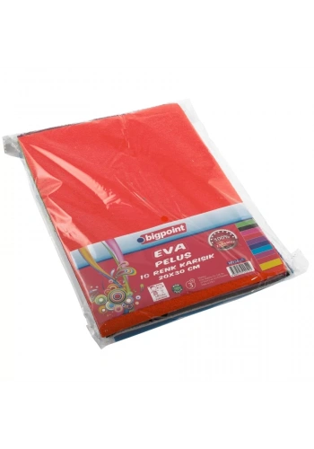 Bigpoint Peluş Eva 20x30cm Karışık 10 Renk