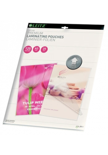 Leitz 7489 Laminasyon Poşeti A3 / 125 Mikron (25 li Paket)