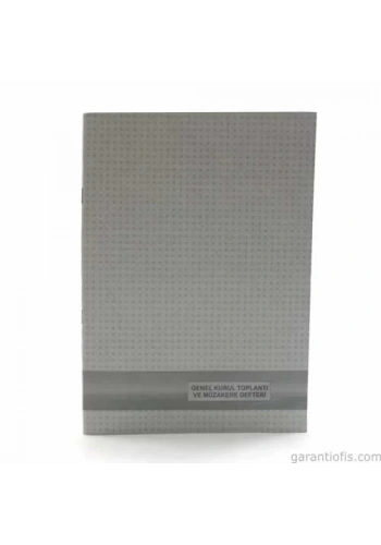 Dilman Numaralı Genel Kurul Toplantı ve Müzakere Defteri (40 Yaprak)