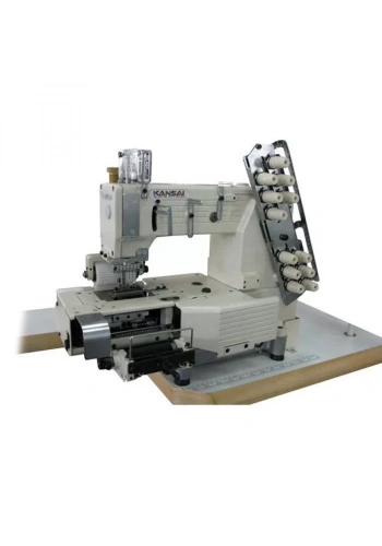 Kansai Special FX-4406-PMD Burunlu 6 İğne Lastik Zincir Dikiş Makinası