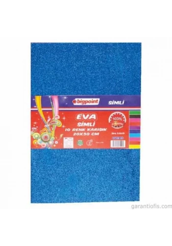 Bigpoint Simli Eva 35x50cm Karışık 10 Renk