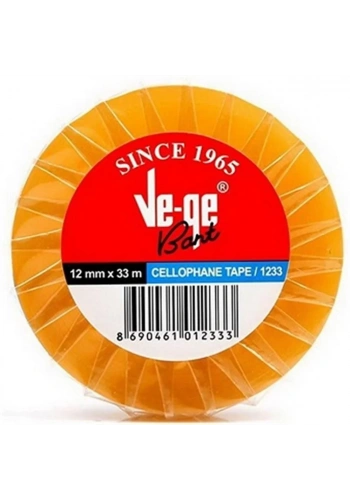 VeGe Selefon Bant 12mm x 33m (12 li Paket)