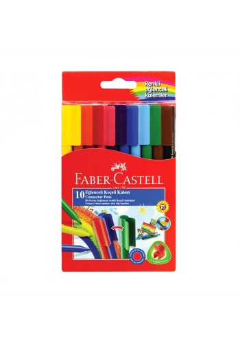 FABER-CASTELL EĞLENCELİ KEÇELİ KALEM 10 RENK (111500)