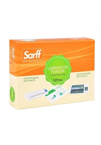 Sarff 125 Mikron A4 PVC Laminasyon Filmi (100 lü Paket)
