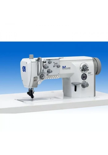 Dürkopp Adler M-TYPE 888 – Elektronik, XXL Battal Çağanozlu, Tek İğneli, Roda Transportlu, Sütunlu Dikiş Makinası