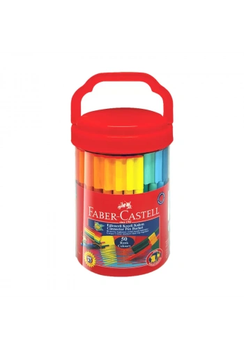 FABER-CASTELL EĞLENCELİ KEÇELİ KALEM 50 RENK (111550)