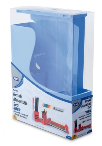 Mas 882 Vivid Mavi Renkli Ofis Seti