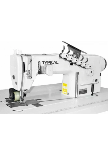 Typical GK-0056D-/P-4 3 İğne Zincir Dikiş D.Drive İğne Poz.Servo Motor Merdane Çekerli