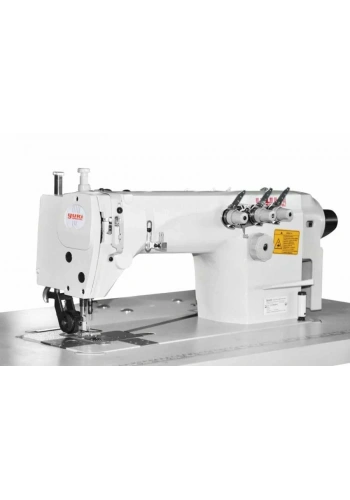 Yuki YK-8560WDI-PL 3 İğne Zincir Dikiş D.Drive Servo Motor + İğne Poz. Mer. Çekerli (6.4)mm