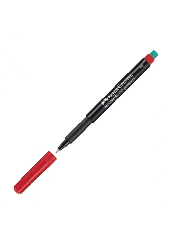 FABER-CASTELL ASETAT KALEMİ F KIRMIZI (151321)