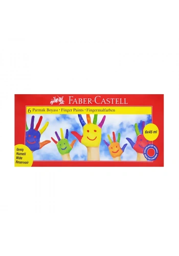 FABER-CASTELL PARMAK BOYASI 6 RENKx45ml (160422)