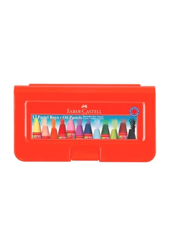 FABER-CASTELL REDLİNE PASTEL BOYA 12 RENK PLASTİK KUTU (125112)
