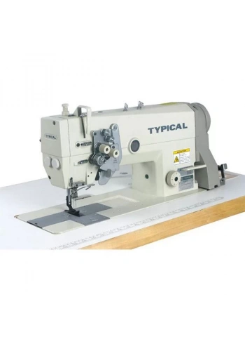 Typical GC-6845H Çift İğne Küçük Mekik İptalli Kilit Dikiş İnce ve Orta Mat İçin