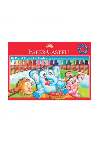 FABER-CASTELL REDLİNE PASTEL BOYA 18 RENK PLASTİK KUTU (125119)