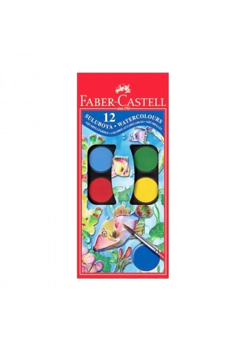 FABER-CASTELL REDLİNE SULU BOYA BÜYÜK BOY 12 RENK (125012)