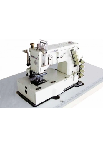 Kansai DFB-1404-WB 4 İğne Lastik Zincir Dikiş Ayak Hareketli (8.5mm) Kavramalı Motor