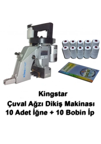 Kingstar GK26-1A Çuvalağzı Dikme Makinası + 10 Adet İğne + 10 Bobin İp