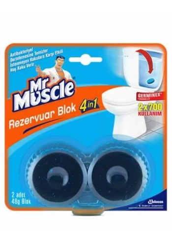 Mr Muscle Rezervuar Blok 2 li Paket (2x48gr)