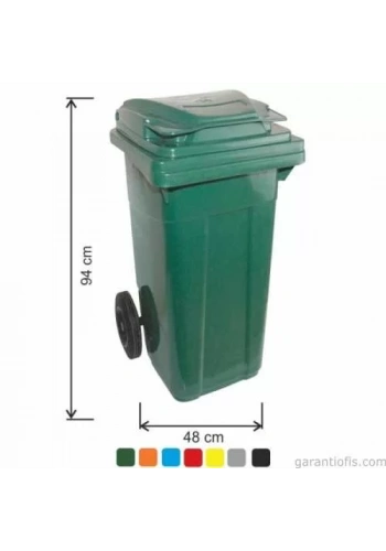Garanti Metal 7087 Plastik Çöp Konteyneri (120 Litre)