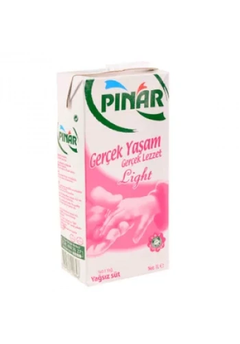 Pınar Extra Light Yağsız Süt 1 Litre (12 li Koli)