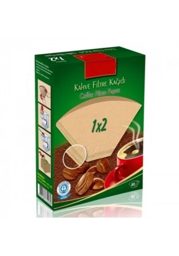 Brawi 1x2 Kahve Filtre Kağıdı (80 Adet)