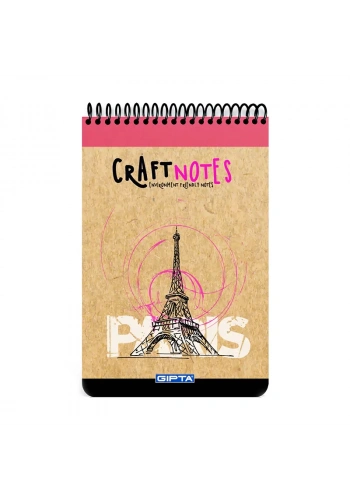 GIPTA CRAFT SPİRALLİ BLOKNOT A4 ÇİZGİLİ 100 YAPRAK (1783)