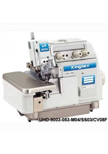 Kingtex UHD-9003-053-M04/SS033/CV08F 3 İplik Overlok İplik Kesmeli, Ayak Kaldırmalı