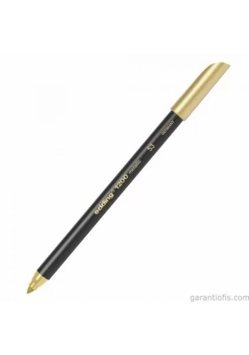 Edding 1200-53 Metalik Altın Renkli Grafik Kalemi (Davetiye Kalemi - 5li Paket)