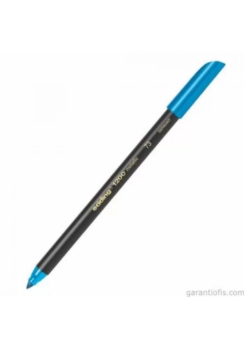 Edding 1200-73 Metalik Mavi Renkli Grafik Kalemi (Davetiye Kalemi - 5li Paket)