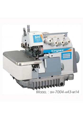 Kingtex SH-7004-A43-M14 4 İplik Penye Overloğu (3 Sıralı Dişli)