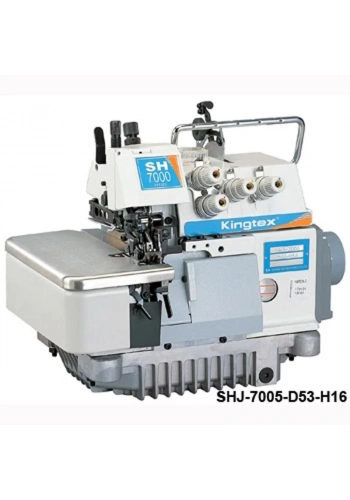 Kingtex SHJ-7005-D53-H16 5 İplik Kot Jeans Ve Bornoz Overlok (Üstten Transportlu)