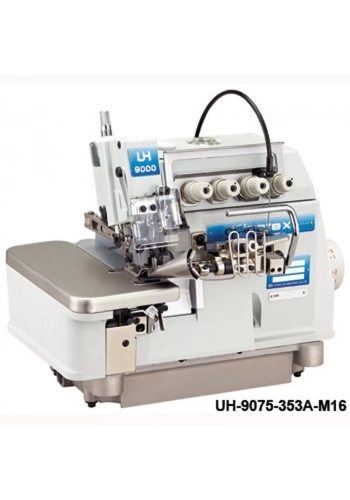 Kingtex UH-9075-353A-M16 5 İplik Fitilli Biye Büzgü Overlok (Yüksek Devirli)