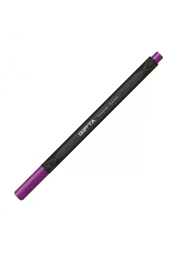 GIPTA FİNELİNER KEÇE UÇLU KALEM 0.4mm KOYU PEMBE
