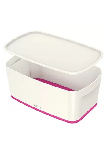 Leitz 5229 MyBox Pembe Beyaz Kapaklı Küçük Saklama Kutusu
