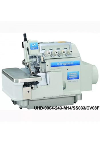 Kingtex UHD-9075/A-353-M16/US040/CV08F 5 İplik Fitilli Biye Büzgü Geniş Overlok (Direct Drive, İplik Kesmeli, Ayak Kaldırmalı, Yüksek Devirli)