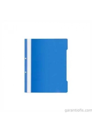 Kraf Eko Plastik Telli Dosya 50 li Paket (Mavi)