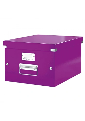 Leitz 6044 WOW Metalik Mor Orta Boy Saklama Kutusu