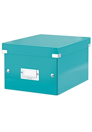 Leitz 6043 WOW Buz Mavisi Küçük Boy Metalik Saklama Kutusu
